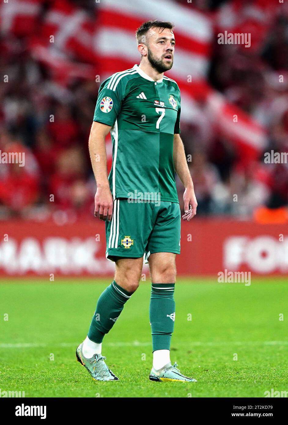 Aktenfoto vom 16-06-2023 von Conor McMenamin. Stephen Robinson glaubt, dass die internationalen Spieler von St Mirren diese Woche wieder in den Paisley Club zurückgebracht haben. Ausgabedatum: Freitag, 20. Oktober. Stockfoto