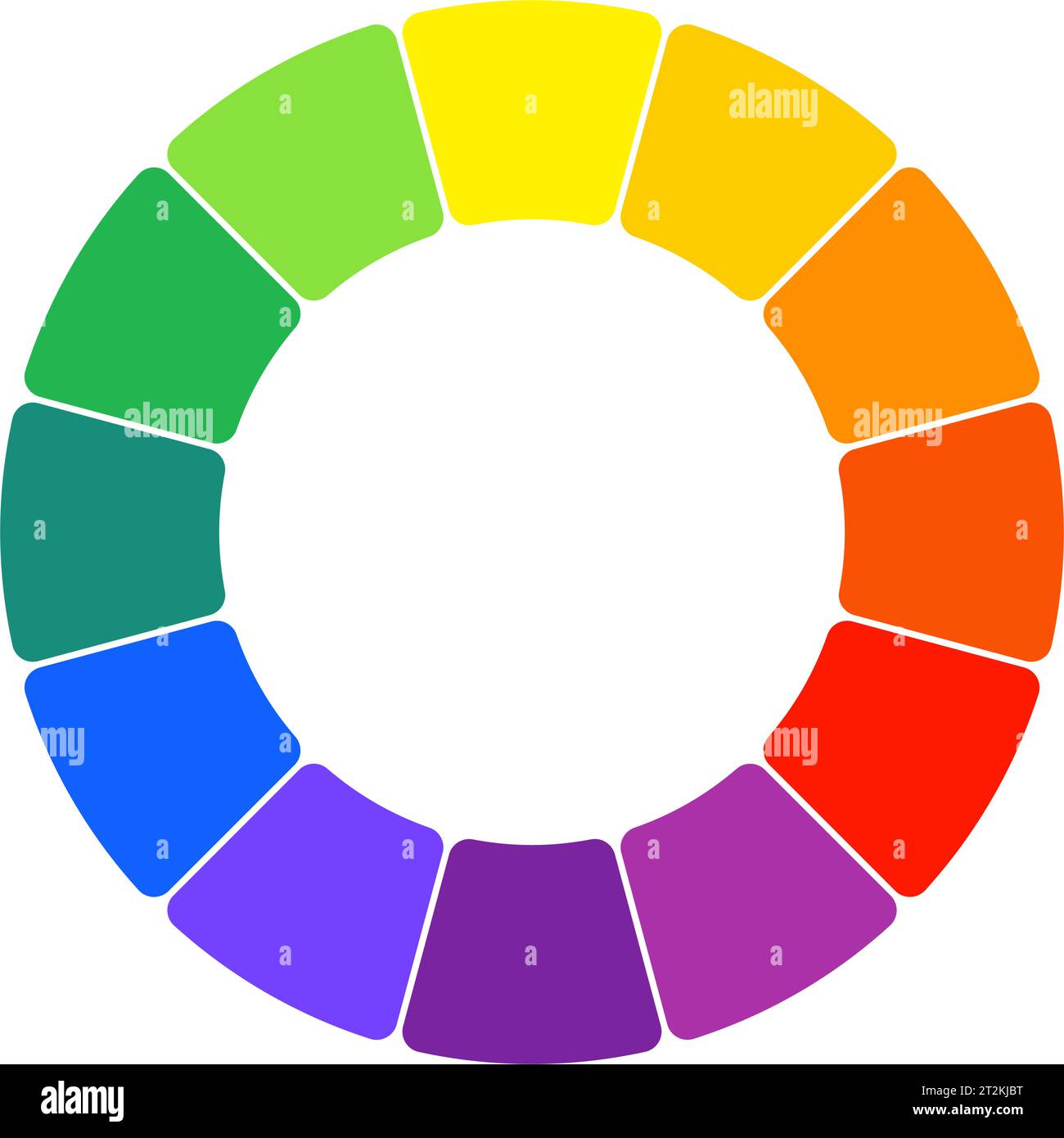 Farbrad. Farbspektrum Kreis Palette. Vektorabbildung Stock Vektor