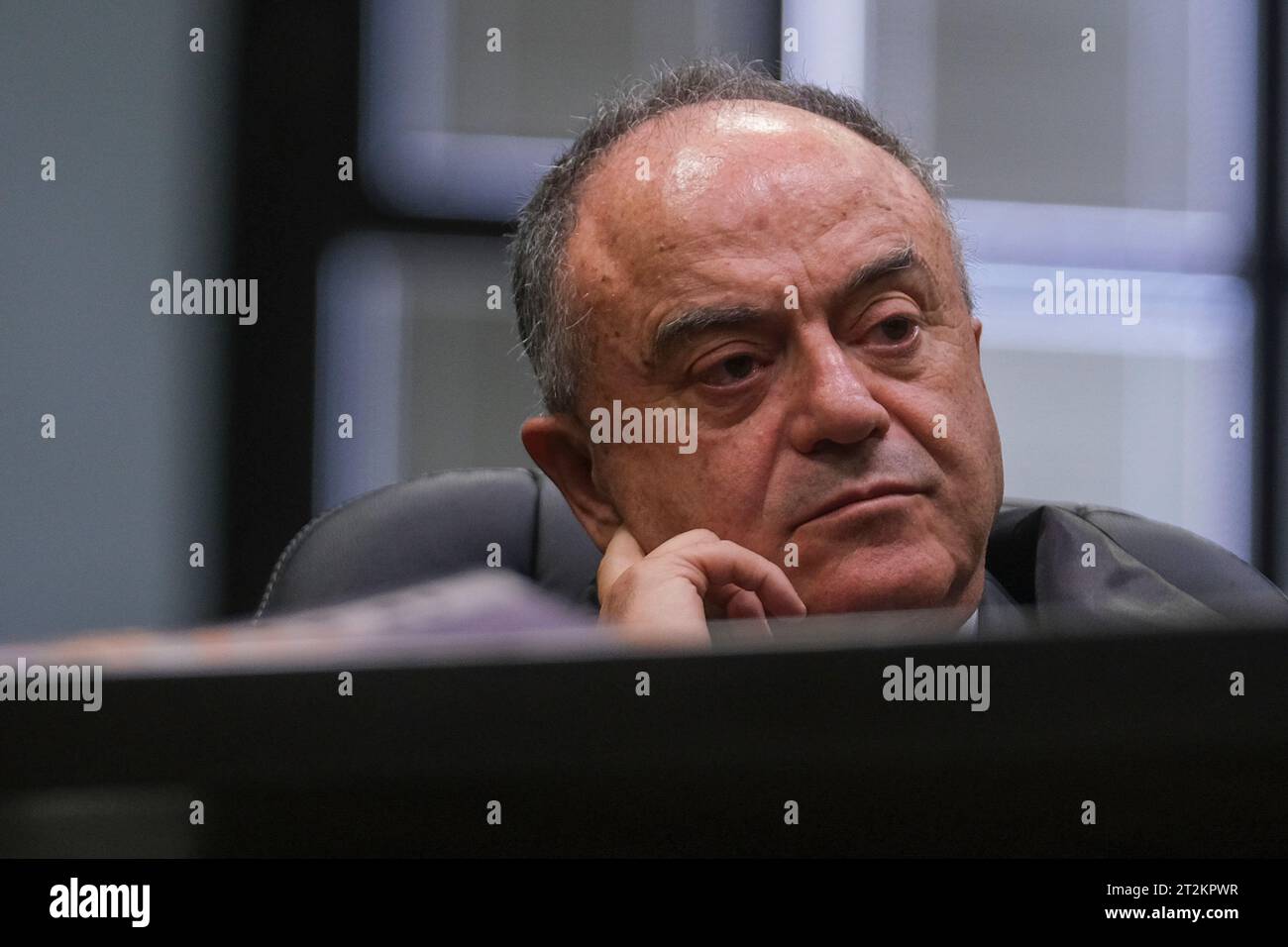 Die Einrichtungszeremonie der neuen Staatsanwaltschaft von Neapel Nicola Gratteri im Justizpalast "Alessandro Criscuolo" in Neapel, 20. Oktober 2023. Stockfoto