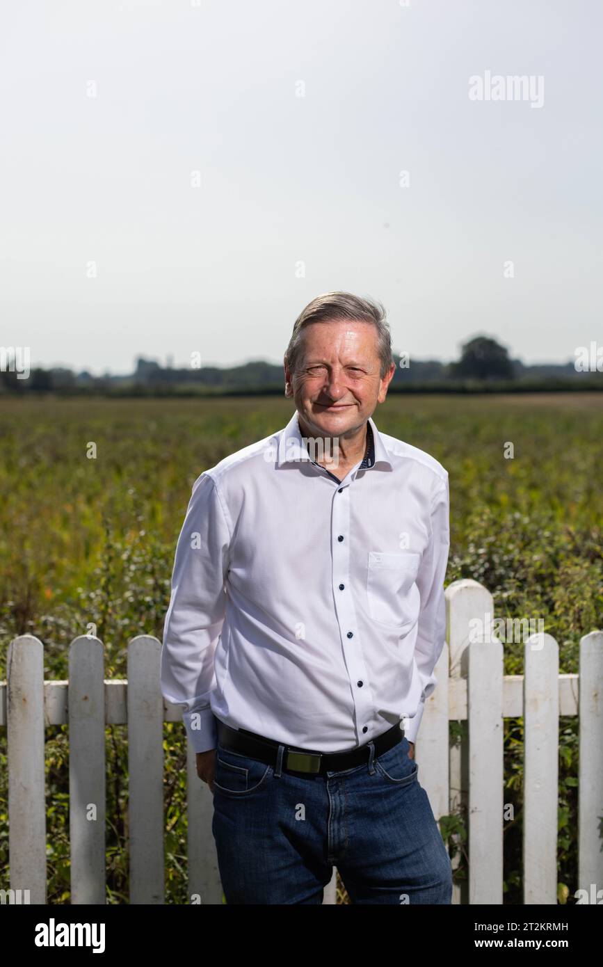 Ian Gregory Ian Gregory, ein leidenschaftlicher Pro-Shooting-Aktivist und Gründer der Partei Rural Reaction. Stockfoto