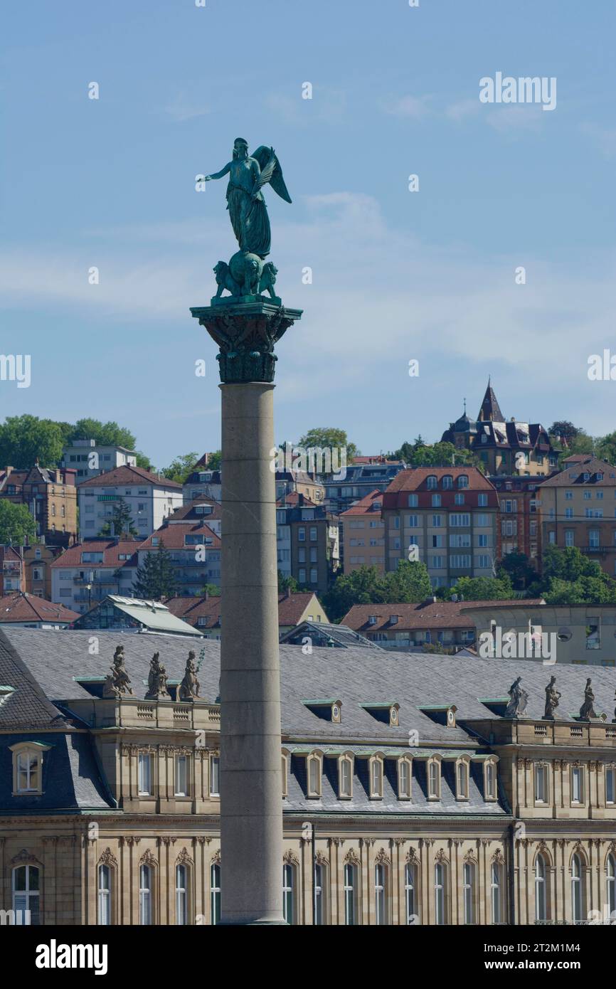 Jubiläumssäule, Schlossplatz, Stuttgart, Neckartal, Baden-Württemberg, Deutschland Stockfoto