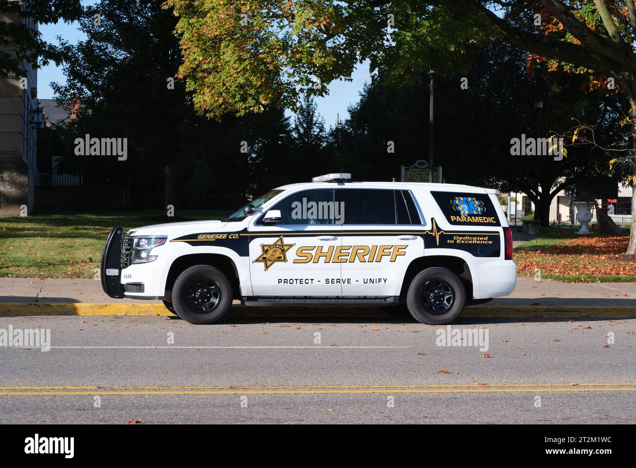 Genesee County Michigan Sheriff Sanitäter-Fahrzeug in Flint Michigan USA Stockfoto