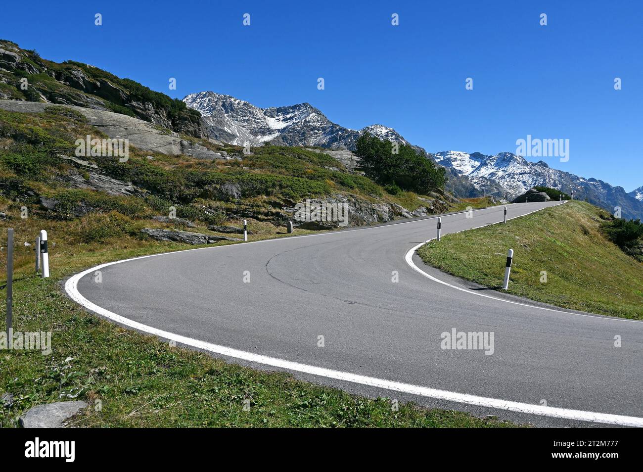 San-Bernardino-Pass, Graubünden, Schweiz Stockfoto