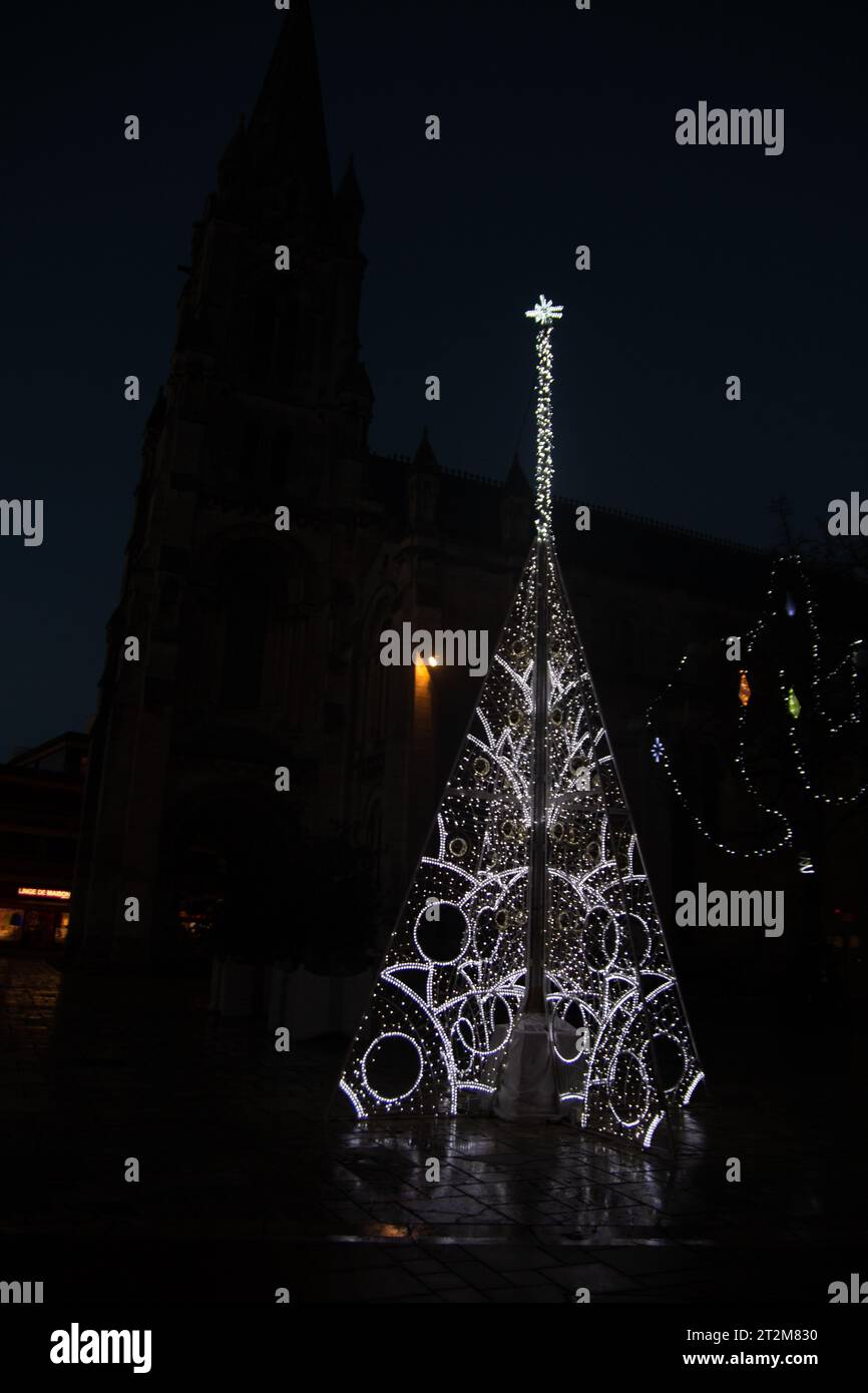 Illuminations angouleme Silvester weihnachten Stockfoto