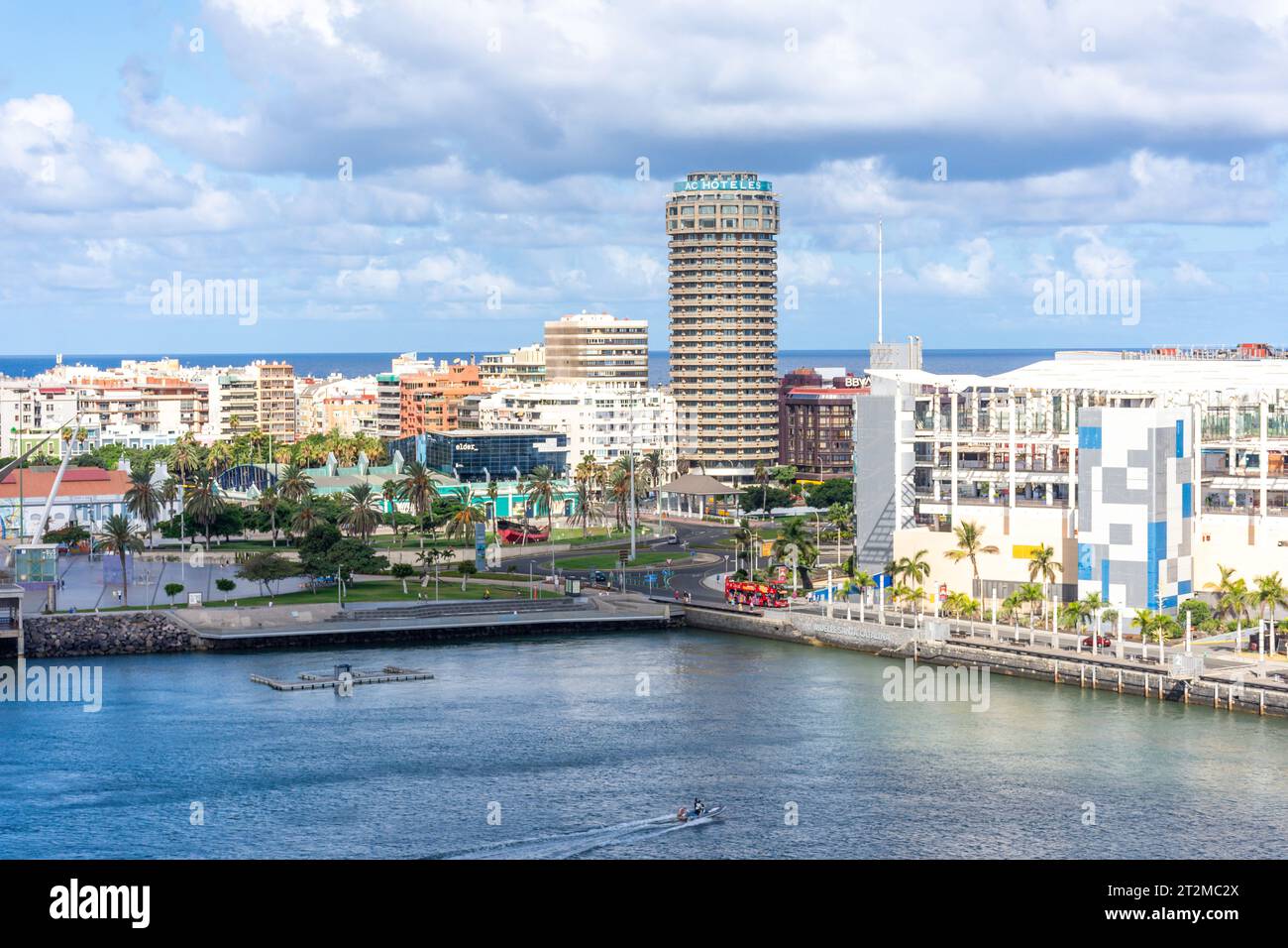 AC Hotel by Marriott und Stadtzentrum, Las Palmas de Gran Canaria, Gran Canaria, Kanarische Inseln, Spanien Stockfoto