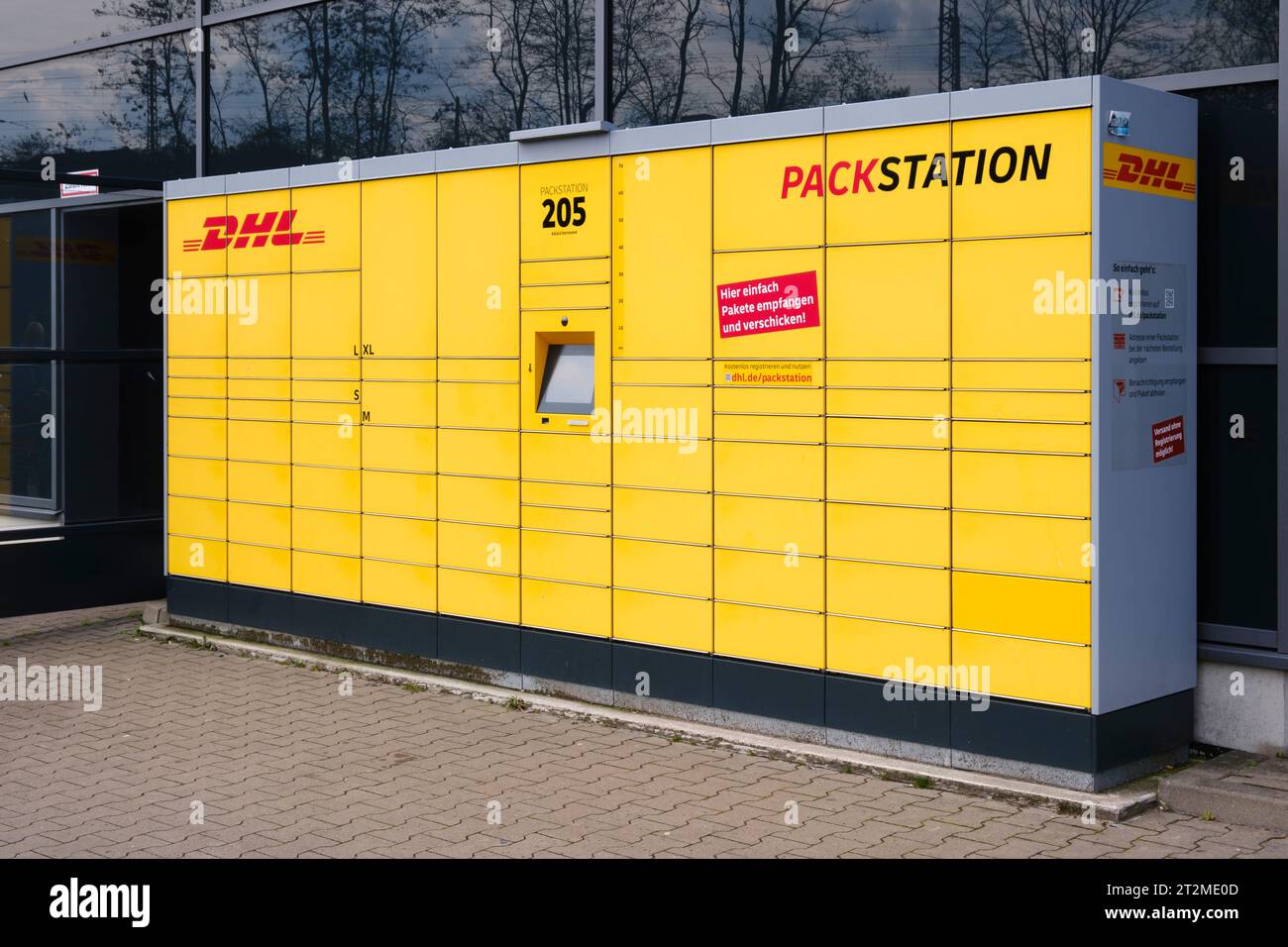 DHL-Pack-Station Stockfoto