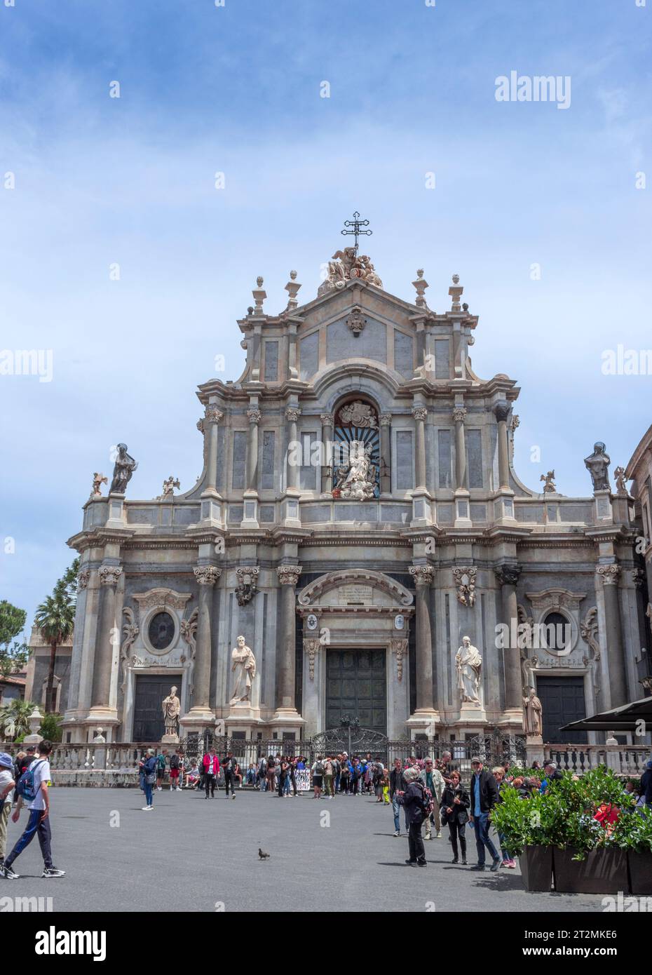 Die Metropolitan Cathedral von Saint Agatha, Catania, Sizilien, Italien. Catania gehört zum UNESCO-Weltkulturerbe Stockfoto