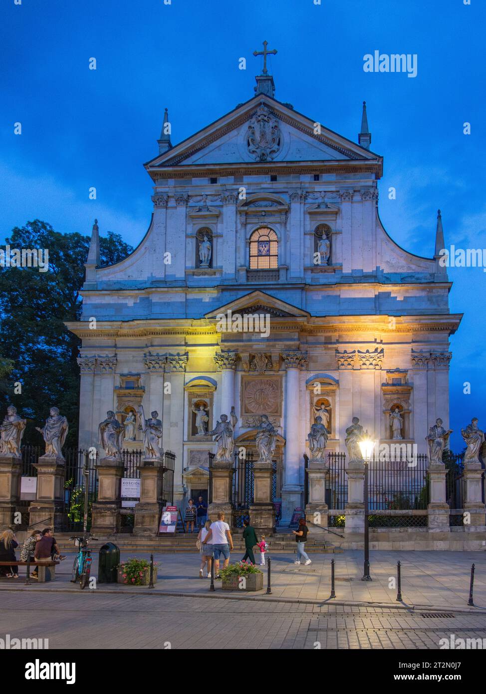 Fassade, St. Peter und Paul Kirche, Krakau, Polen Stockfoto