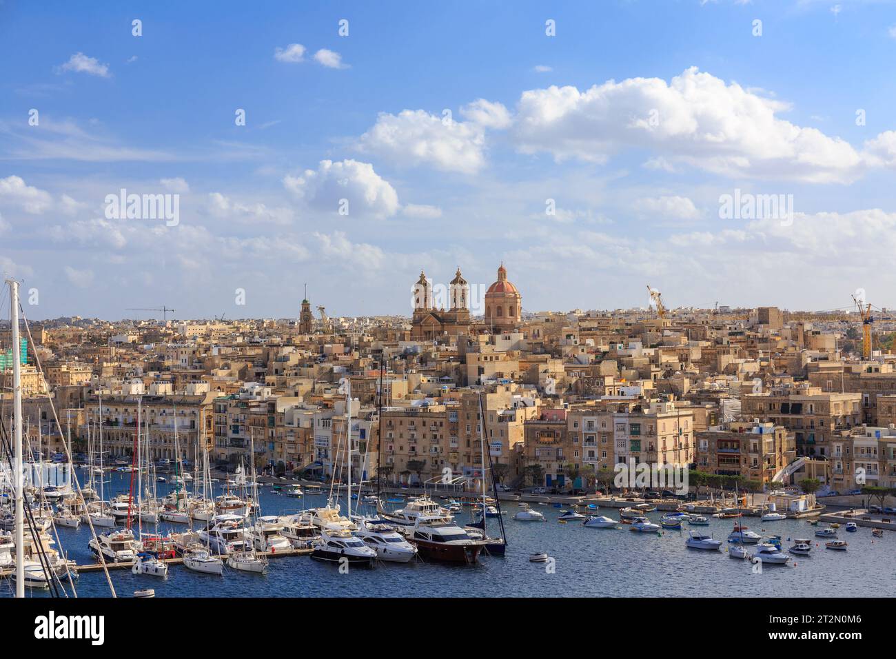 VALETTA, MALTA - 11. SEPTEMBER 2017: Blick auf Valletta, Hauptstadt von Malta, im September 2017. Stockfoto