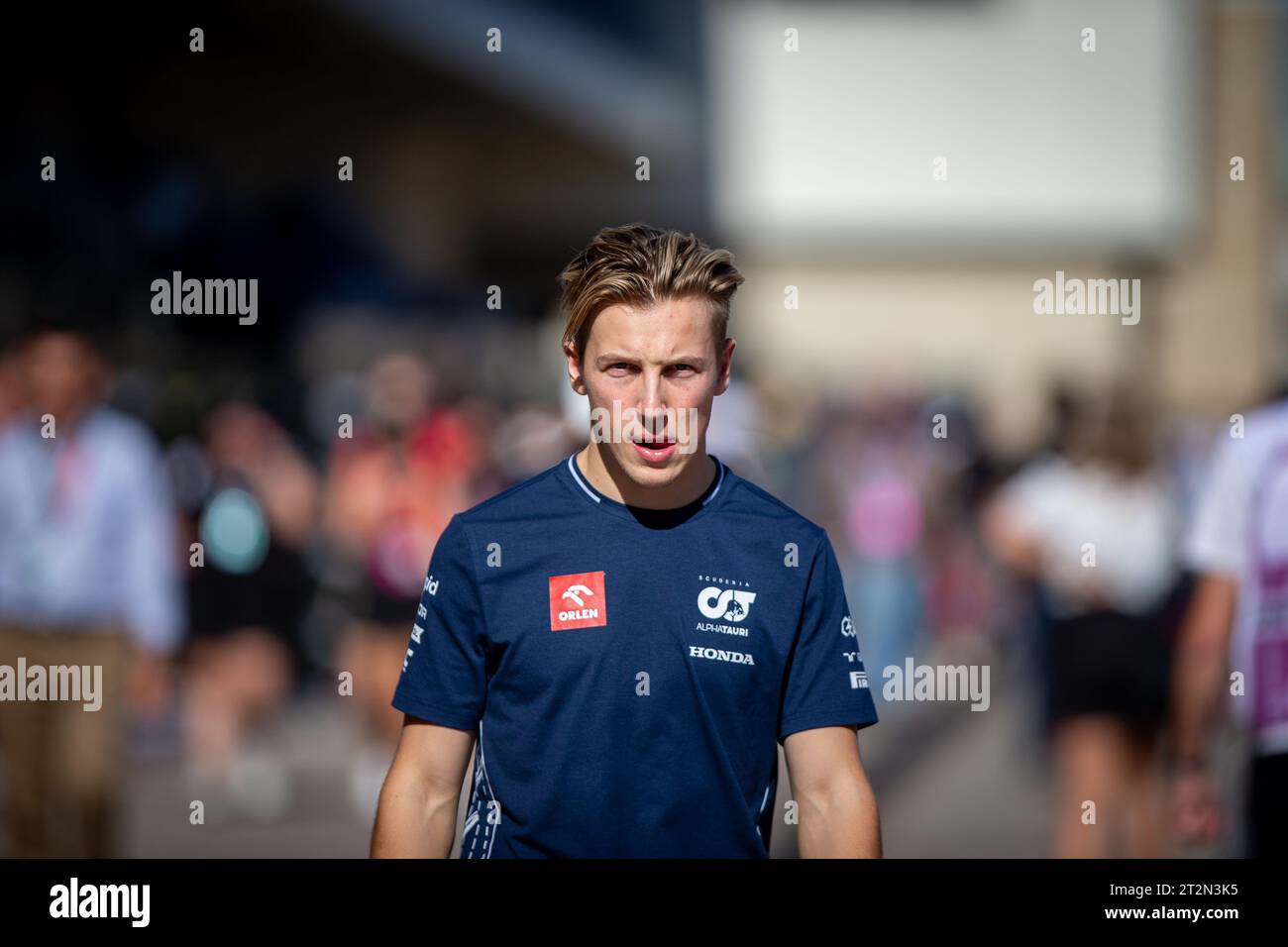 Liam Lawson Scuderia AlphaTauri während der FORMEL 1 LENOVO UNITED STATES GRAND PRIX 2023 - 19. Oktober bis 22. Oktober 2023 Circuit of Americas, Austin, Texas, USA Stockfoto