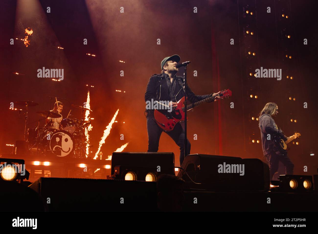 Mailand, Italien, 20. Oktober 2023. Die amerikanische Pop-Punk-/Emo-Band Fall Out Boy tritt live im Mediolanum Forum in Mailand auf. Credits: Maria Laura Arturi/Alamy Live News Stockfoto