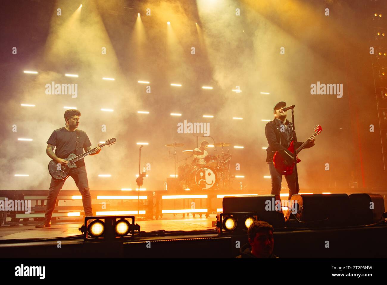 Mailand, Italien, 20. Oktober 2023. Die amerikanische Pop-Punk-/Emo-Band Fall Out Boy tritt live im Mediolanum Forum in Mailand auf. Credits: Maria Laura Arturi/Alamy Live News Stockfoto
