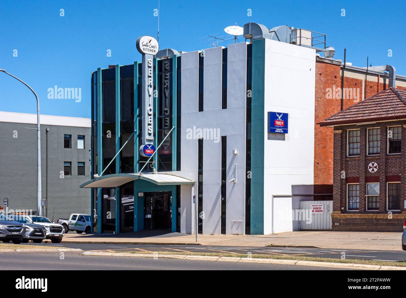 Services Club, Marius Street Tamworth Australien, Stockfoto