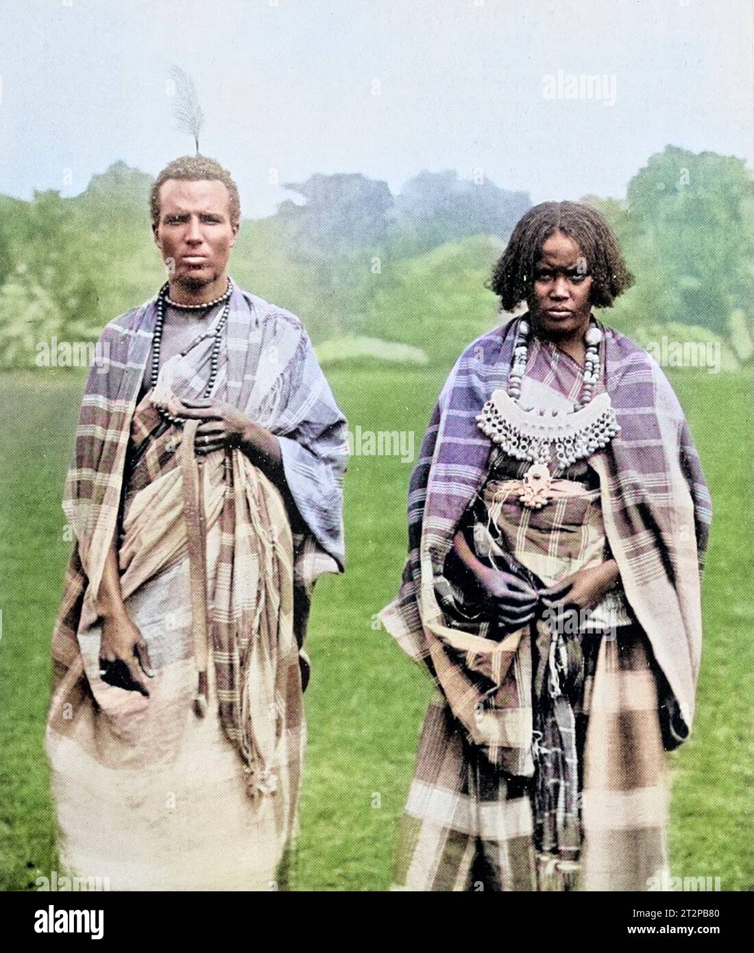 Somali Mann und seine Frau Stockfoto