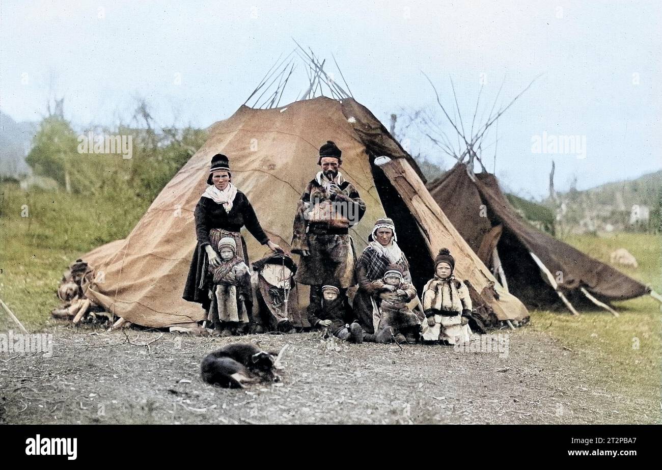 Lapplands Lager Stockfoto