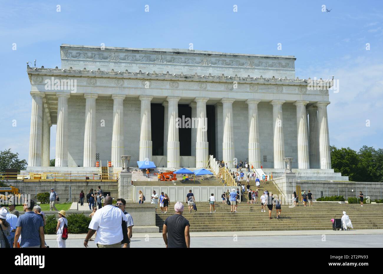 Das Abraham Lincoln Memorial in Washington DC, USA Stockfoto
