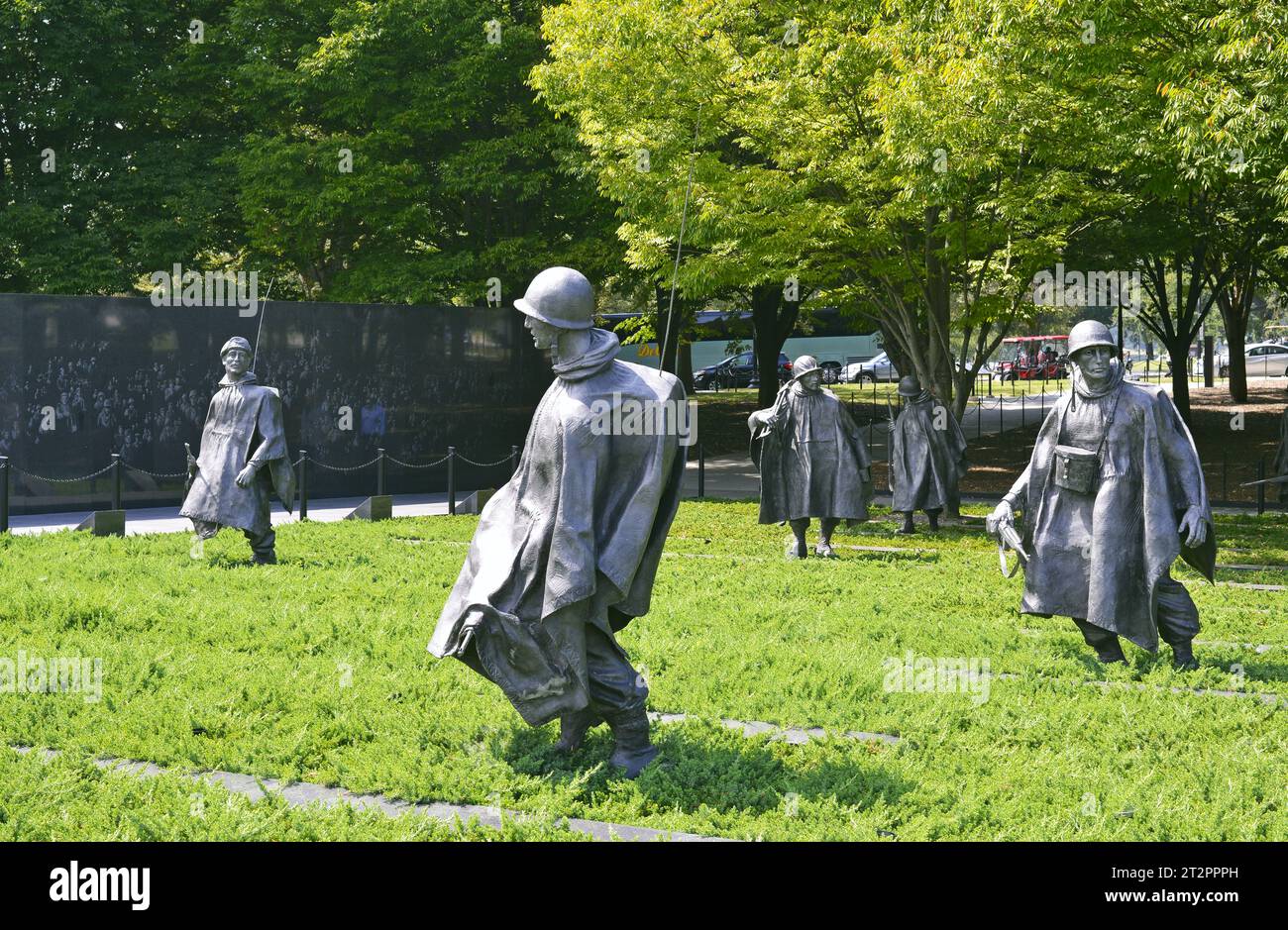 Korean war Veterans Memorial, von dem Bildhauer Frank Gaylord, Washington, DC, USA. Stockfoto