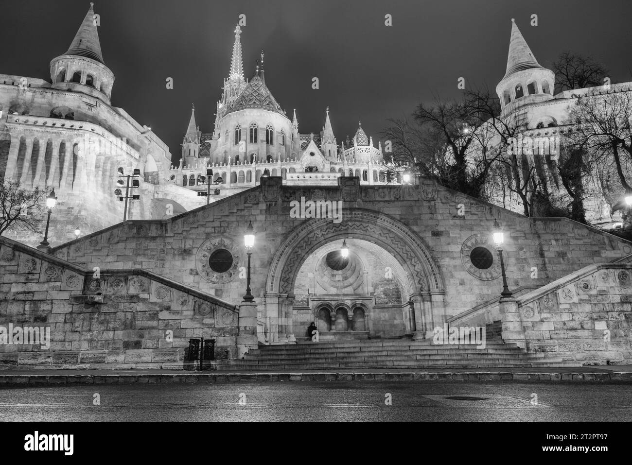 Einer der eindrucksvollsten Orte in Budapest ist definitiv einer der Fischerbastei Stockfoto