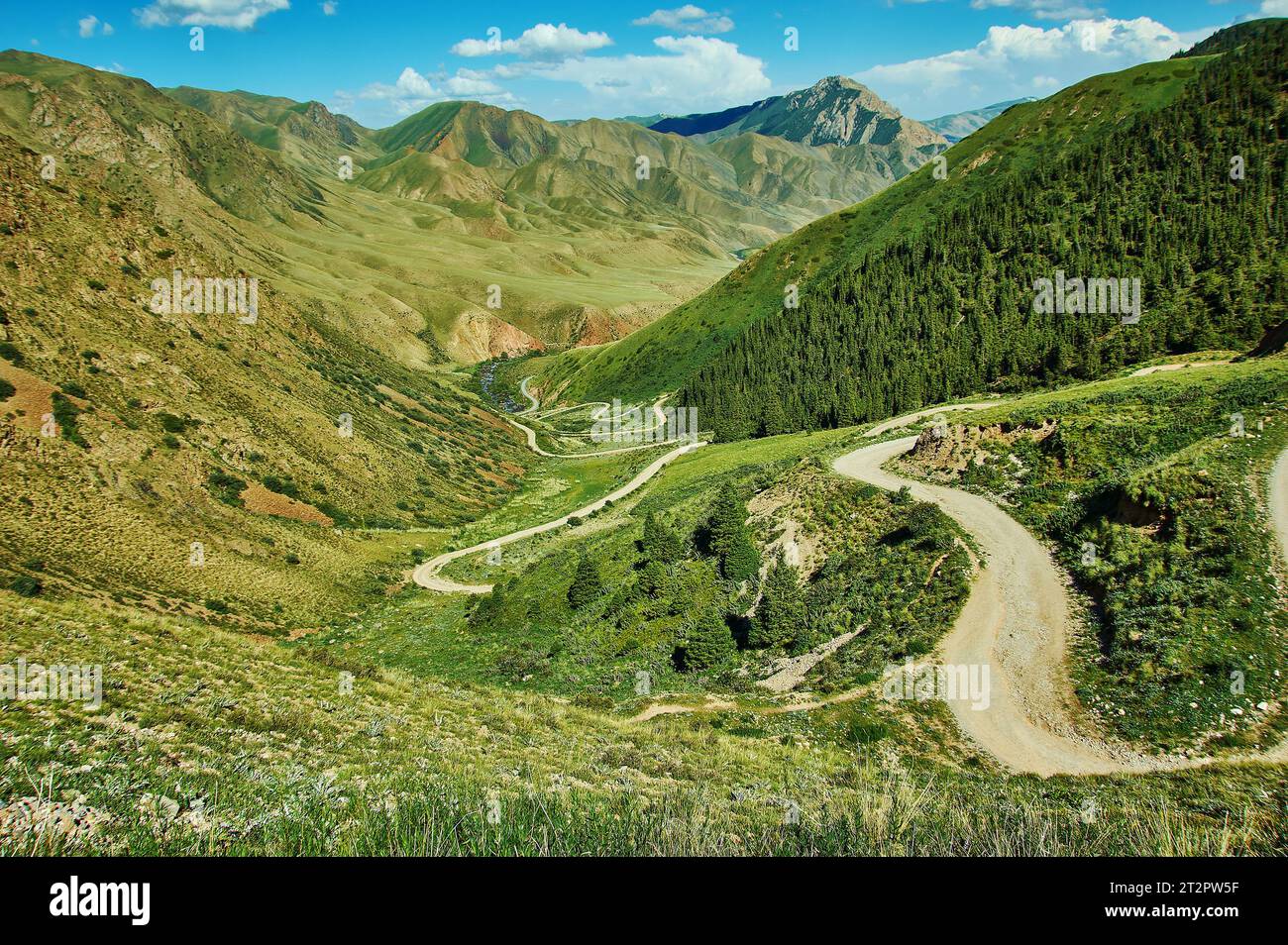 Teskeytorpo Pass , 3133м, Region Kochkor, Kirgisistan Stockfoto