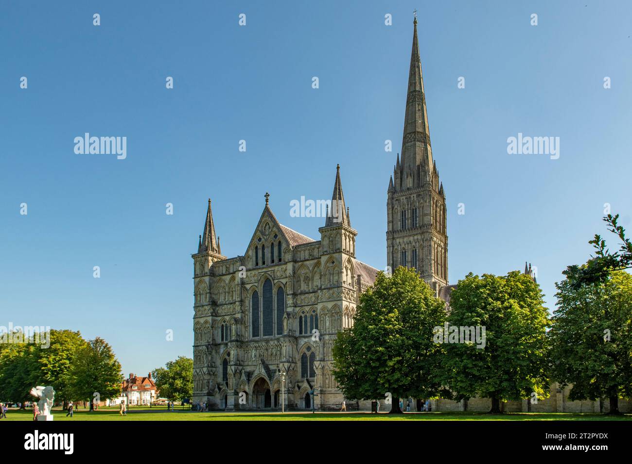 Salisbury Kathedrale, Salisbury, Wiltshire, England Stockfoto