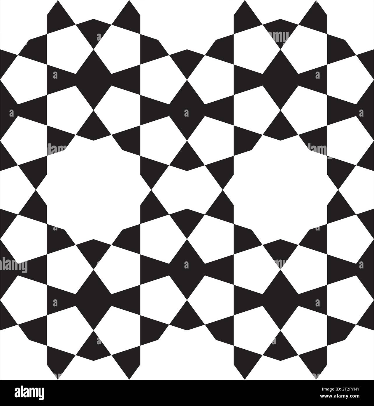 Nahtlose geometrische Ornament auf der Grundlage der traditionellen islamischen Kunst. Schwarz und weiß. Tolles Design für Stoff, Textil, Abdeckung, Geschenkpapier, Hintergrund. Stock Vektor