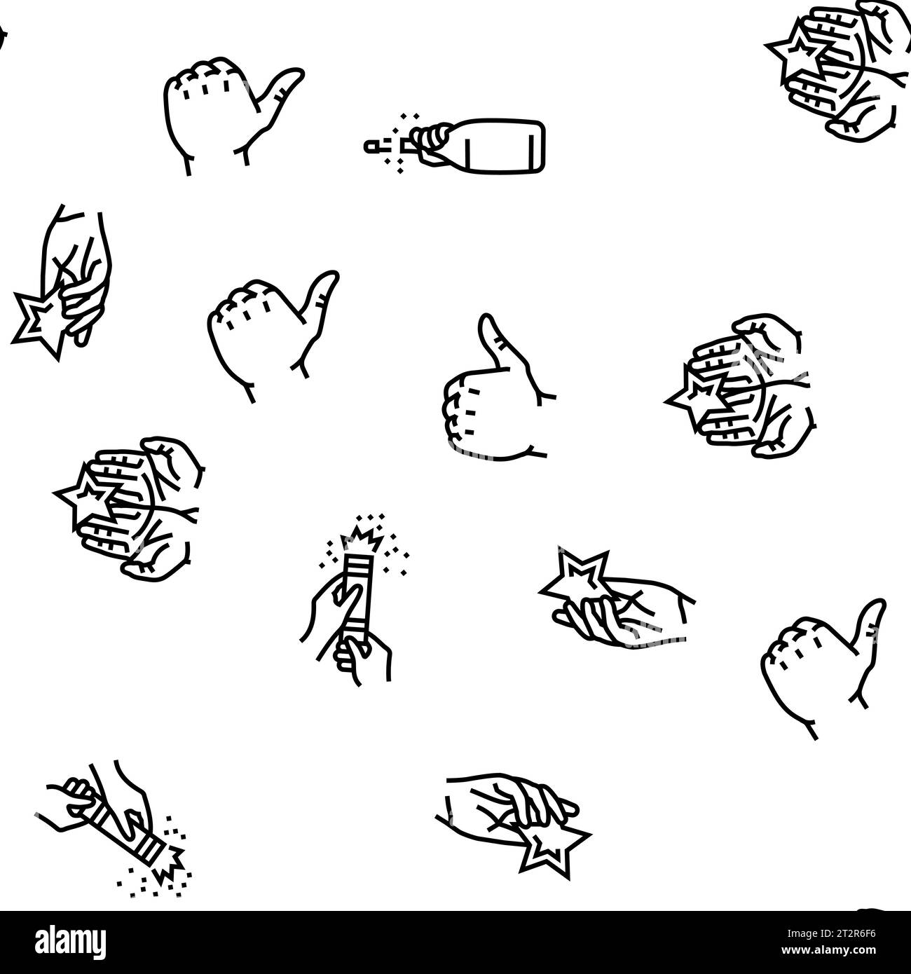 Positive Stimmung Happy Smile Vektor nahtloses Muster Stock Vektor