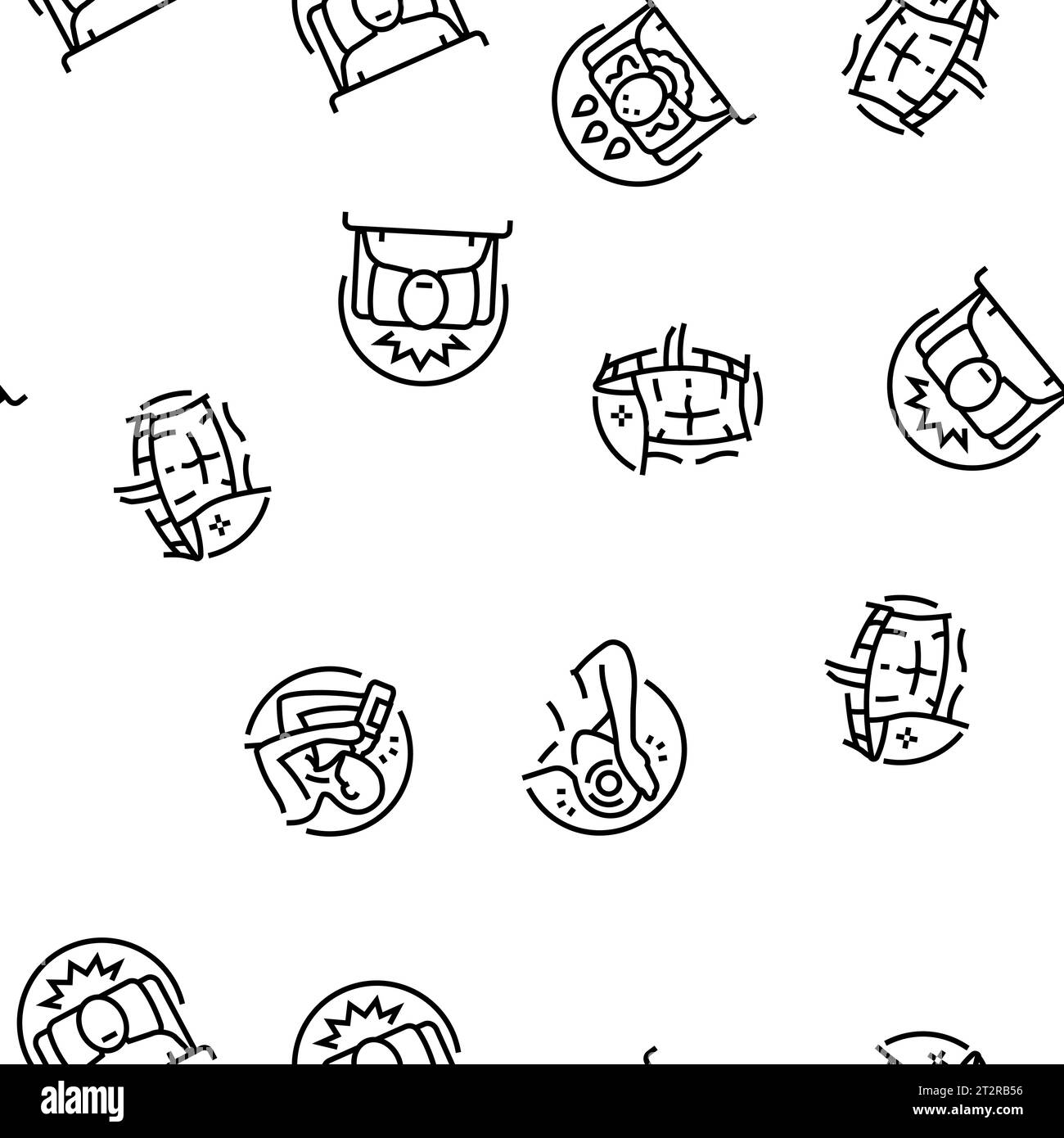 Krankheit Gesundheit Herz Vektor nahtlose Muster Stock Vektor