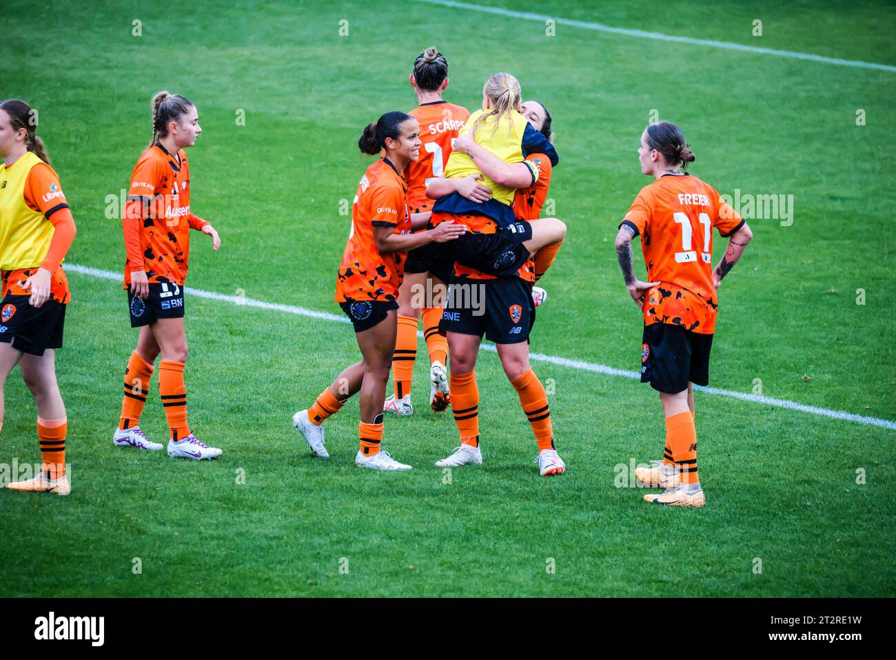 A-League Women Rd 1 - Melbourne Victory gegen Brisbane Roar Stockfoto