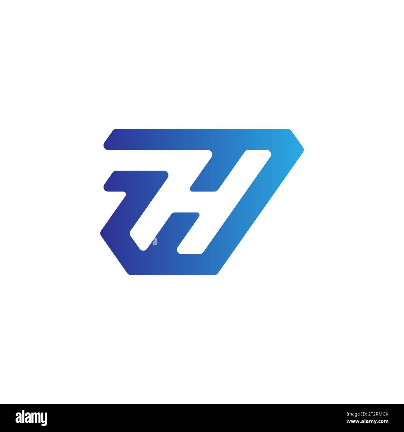H-Logo, H-Monogramm, erstes H-Logo, H-Logo, Symbol, Vektor Stock Vektor