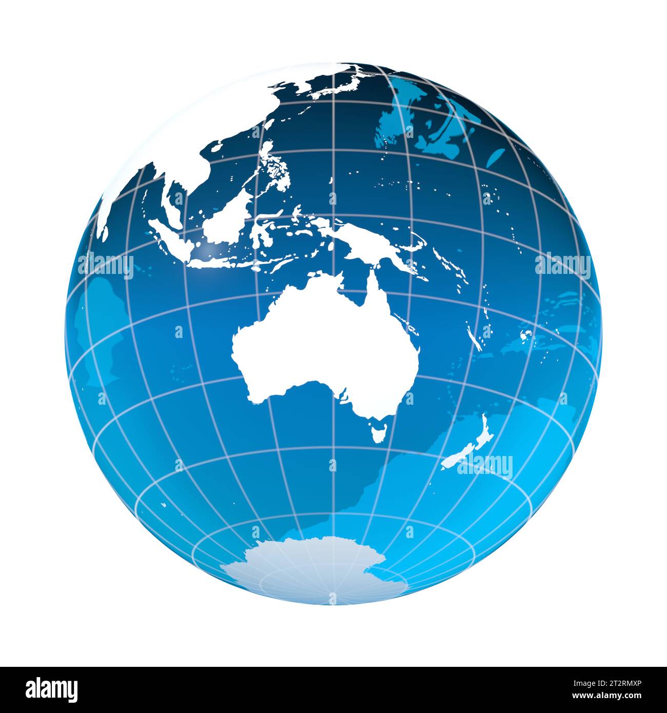 Australien, Erdkugel, Weltkarte Stockfoto