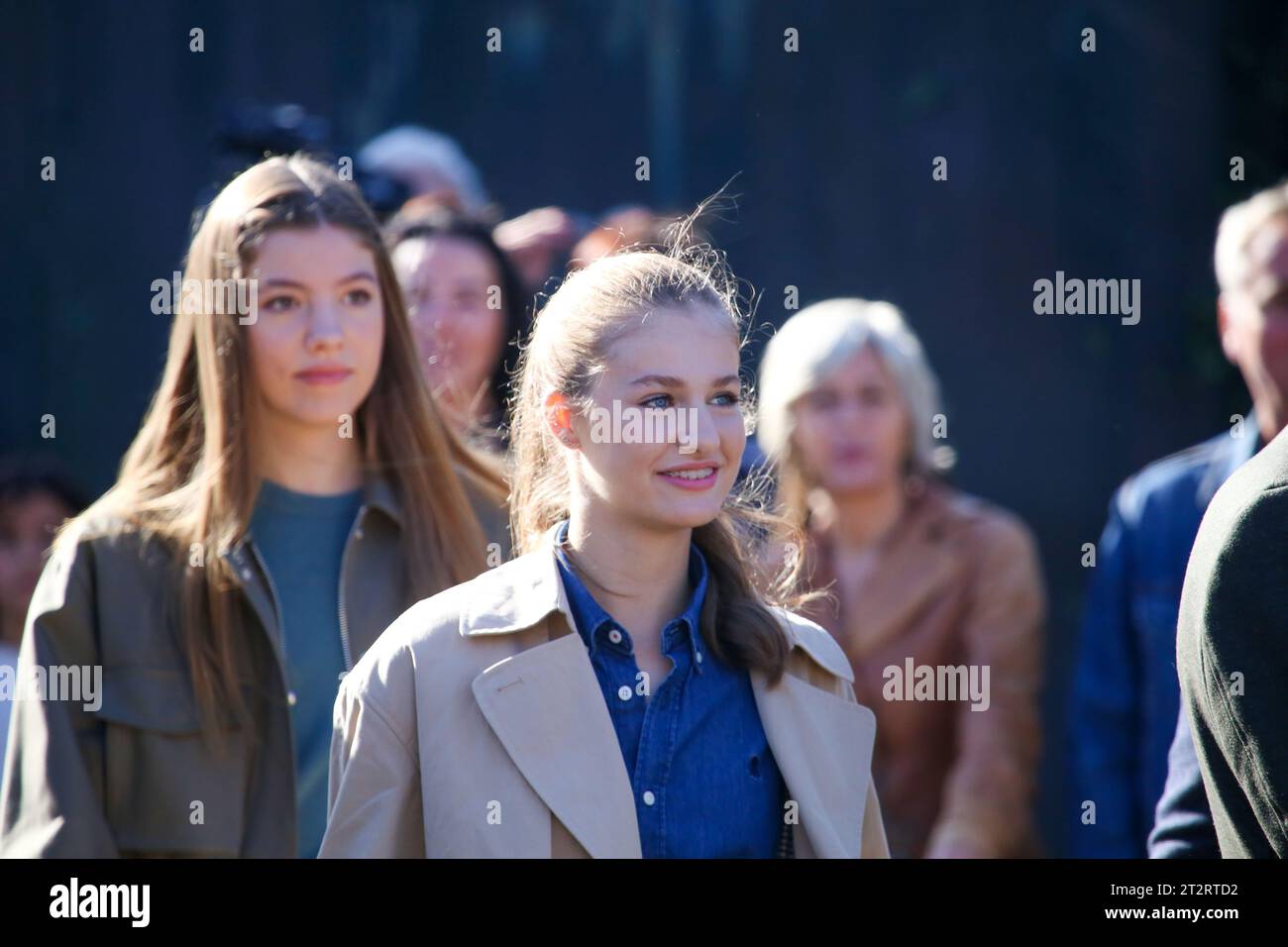 Arroes, Spanien, 21. Oktober 2023: Prinzessin von Asturien, Leonor de Borbon während des beispielhaften Städtepreises 2023 am 21. Oktober 2023 in Arroes, Spanien. Quelle: Alberto Brevers / Alamy Live News. Stockfoto