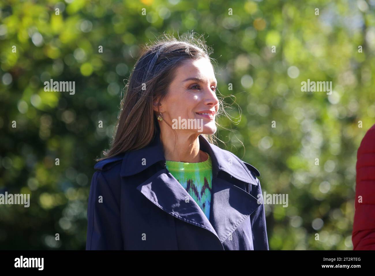 Arroes, Spanien, 21. Oktober 2023: Königin Letizia Ortiz lächelt während des „People of Asturias Award 2023“ am 21. Oktober 2023 in Arroes, Spanien. Quelle: Alberto Brevers / Alamy Live News. Stockfoto