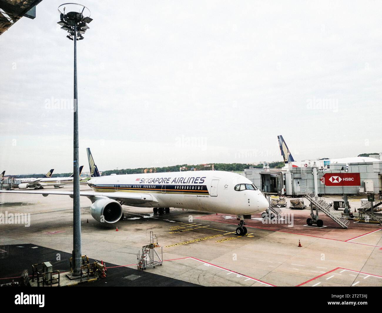 Flughafen Singapur, Changi Stockfoto