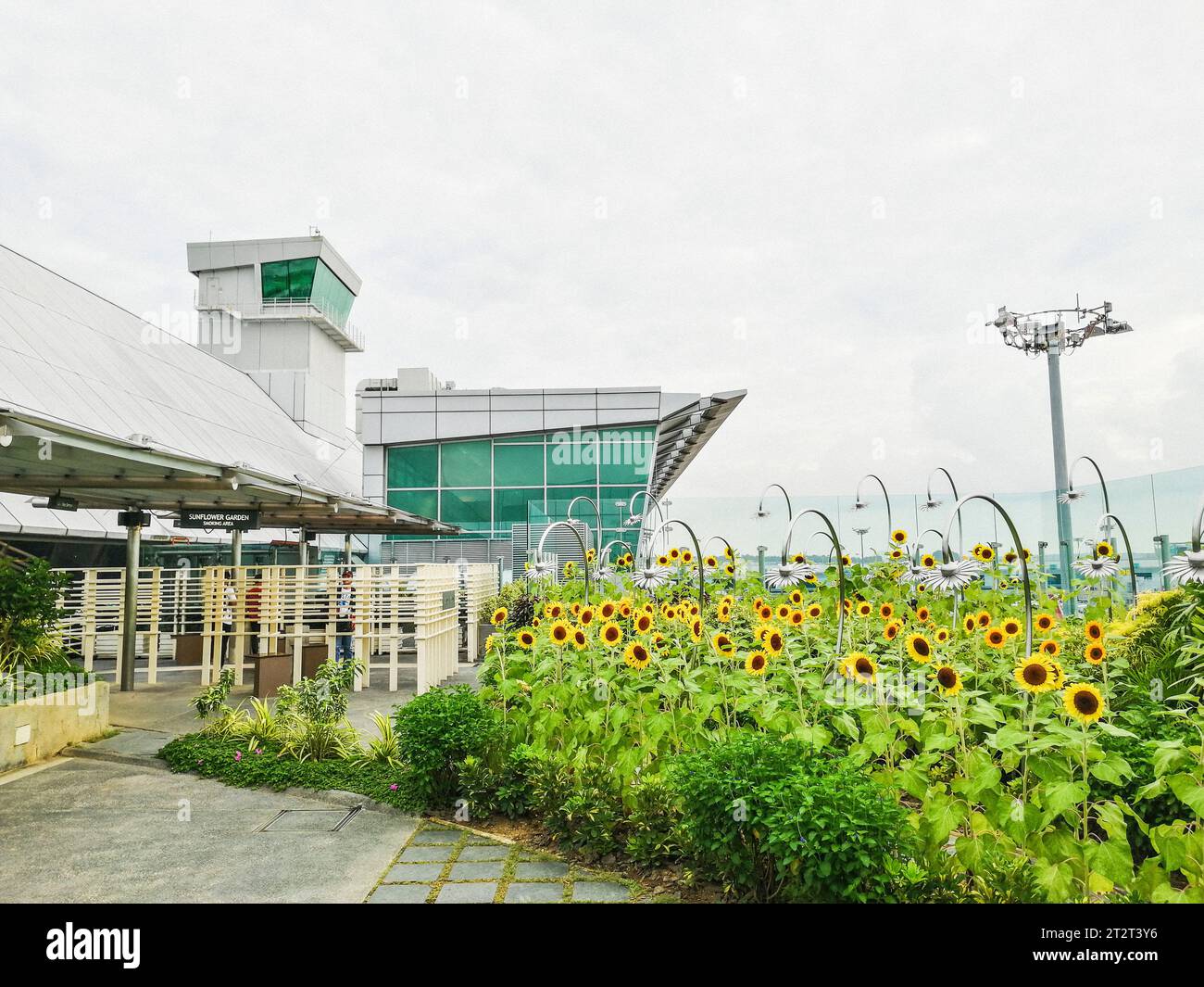 Flughafen Singapur, Changi Stockfoto
