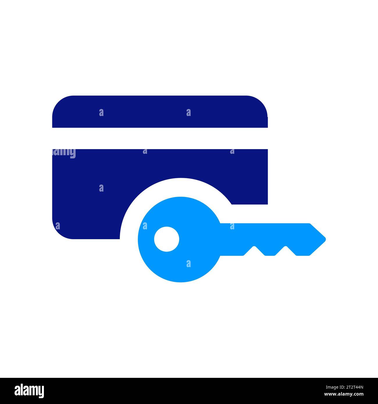 Mitarbeiterauthentifizierung, Schlüsselkarte, Fensterschlüssel, Anmelden, Datenschutz, Zahlungssicherheit, sichere Zahlung, Kreditkarte. Symbolgruppe. Stockfoto