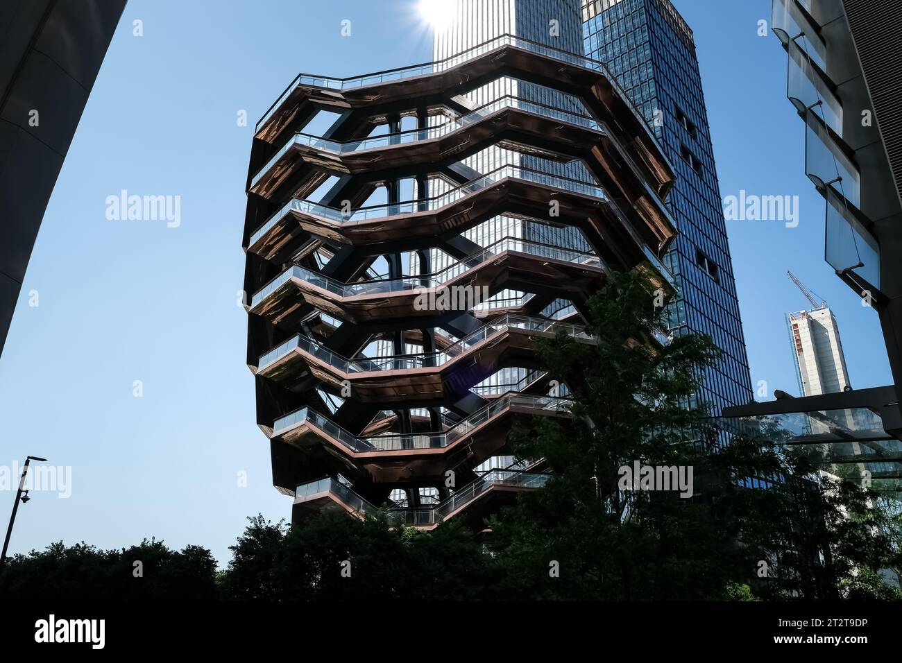 Das Schiff, die bemerkenswerte Struktur und die Besucherattraktion, die als Schlüsselelement des Hudson Yards Redevelopment Project in Manhattan, New York, gebaut wurden Stockfoto