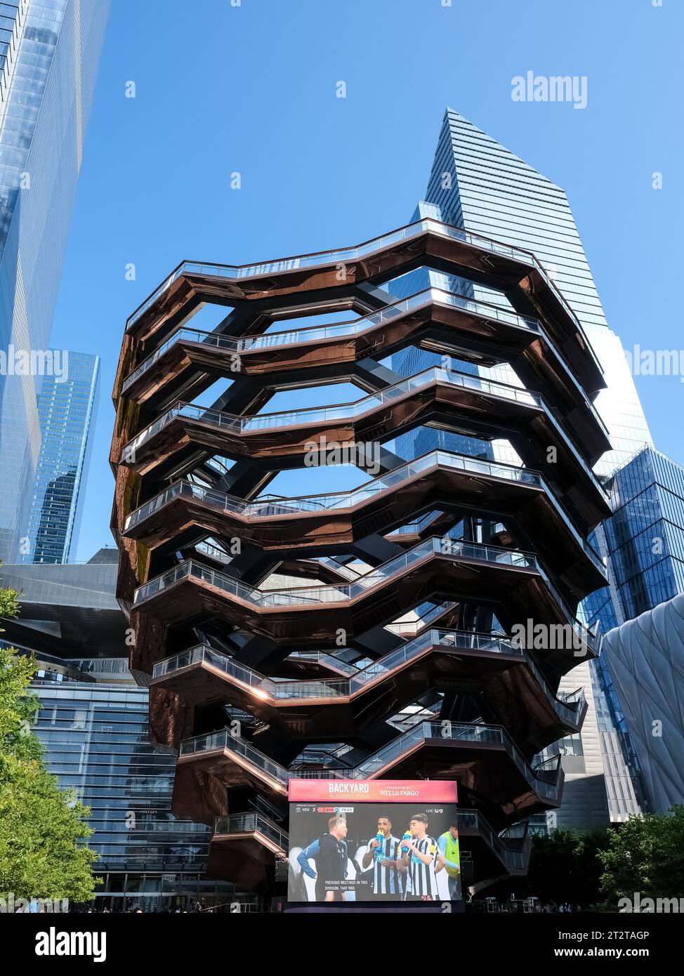 Das Schiff, die bemerkenswerte Struktur und die Besucherattraktion, die als Schlüsselelement des Hudson Yards Redevelopment Project in Manhattan, New York, gebaut wurden Stockfoto