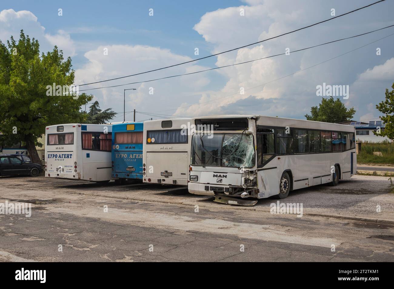 30.08.2022. Nordmazedonien, Prilep. Treffen Sie MAN SL222. Stockfoto