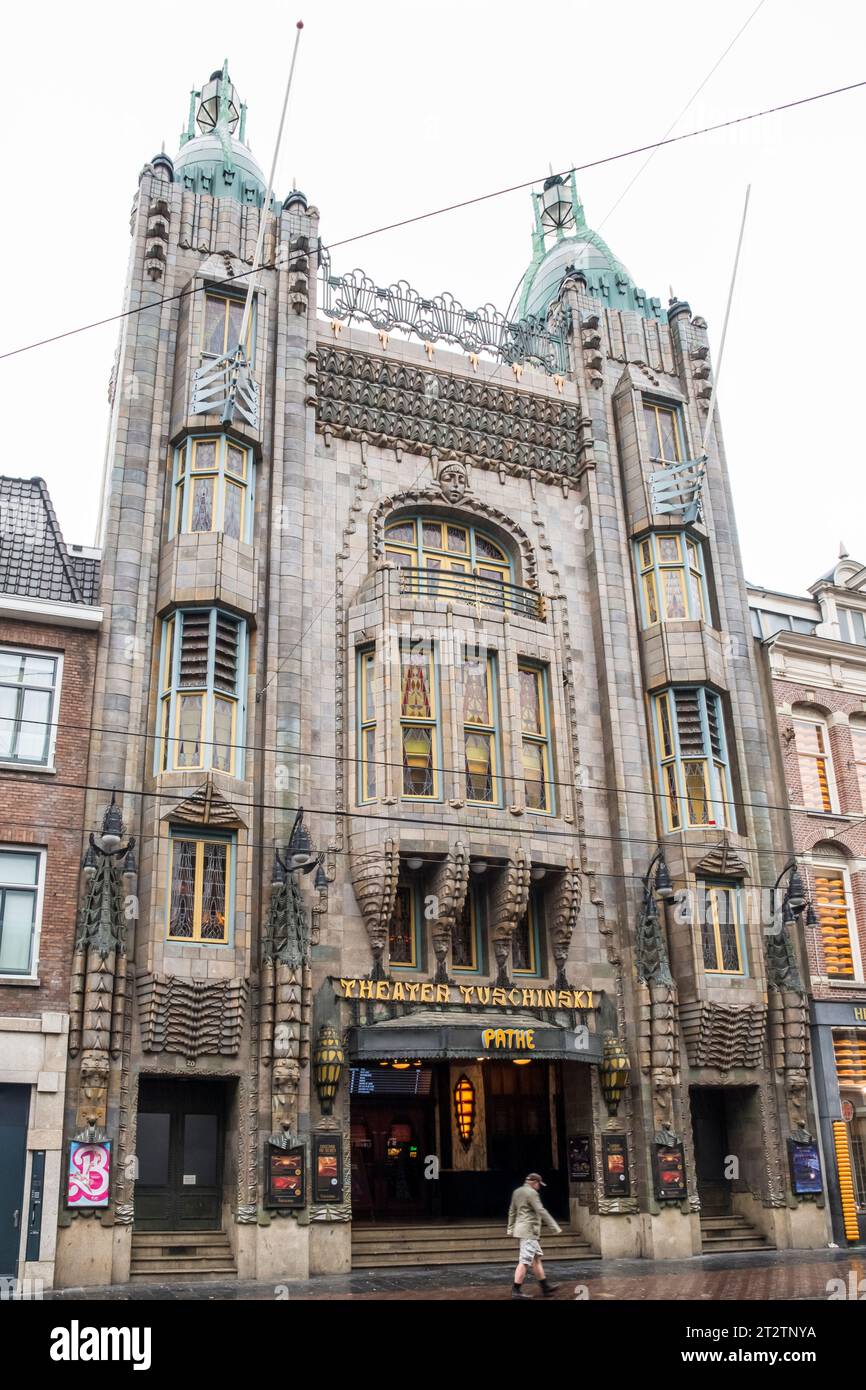 Theater Tuschinski in Reguliersbreestraat, Amsterdam. Stockfoto