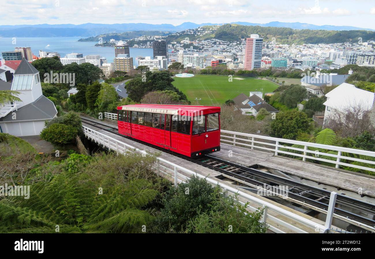 Cable Tram in Wellington, Neuseeland Stockfoto