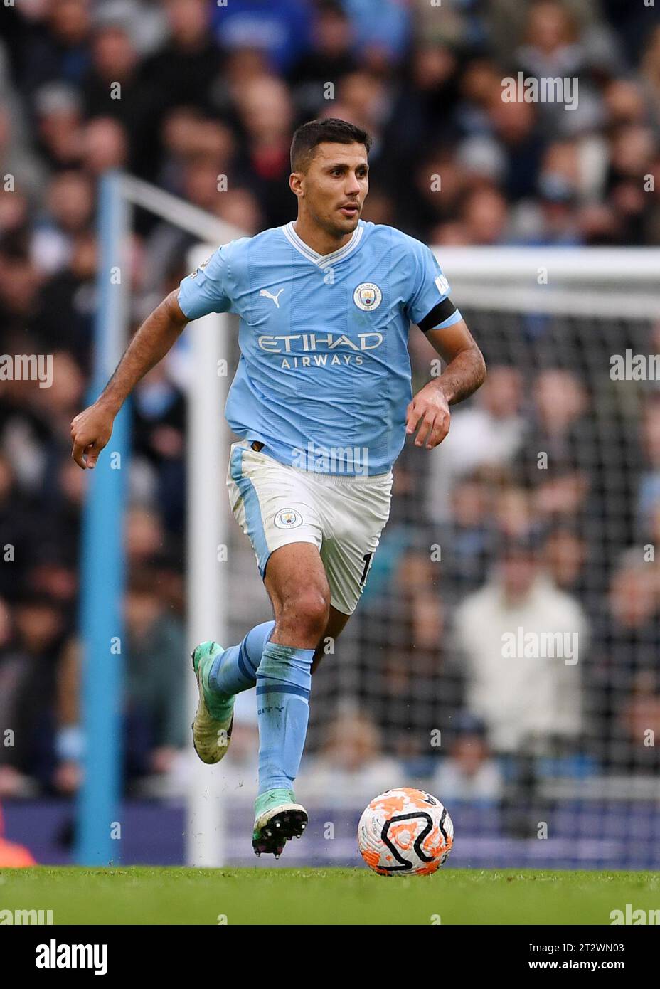 MANCHESTER, GROSSBRITANNIEN. Oktober 2023. Rodri von Manchester City während des Premier League-Spiels im Etihad Stadium in MANCHESTER. Der Bildnachweis sollte lauten: Gary Oakley/Sportimage Credit: Sportimage Ltd/Alamy Live News Stockfoto