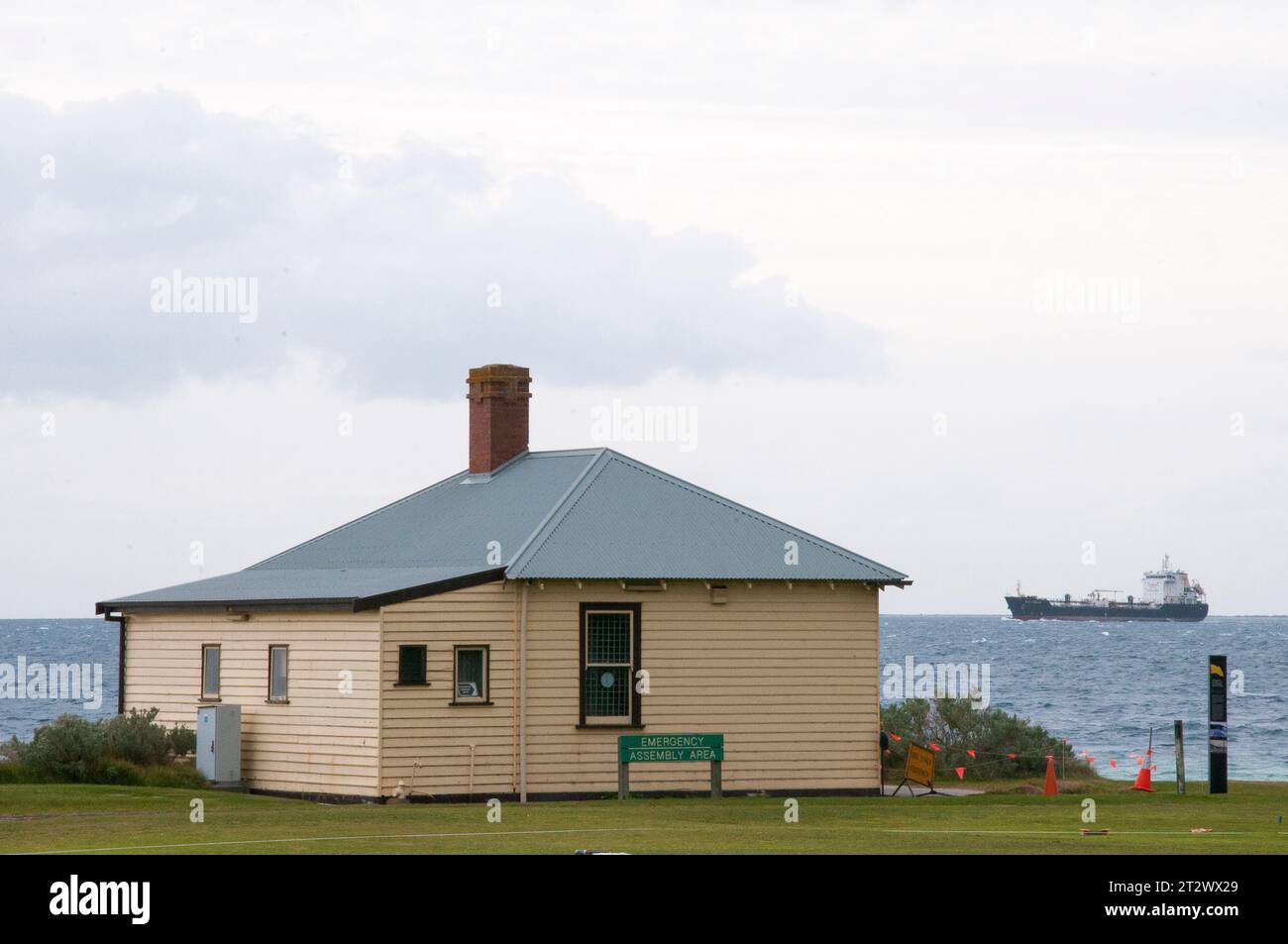 Historische Quarantänestation im Point Nepean National Park, Victoria, Australien Stockfoto