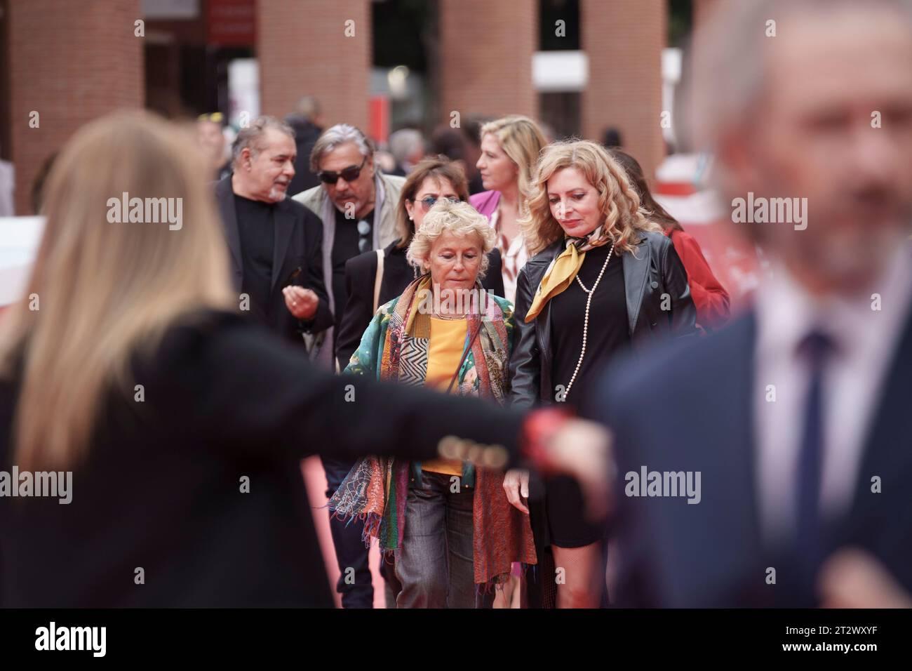 ROM, ITALIEN - 21. OKTOBER: Cinzia TH Torrini und Ralph Palka besuchen einen roten Teppich für den Film „One of US / Maledetta Primavera“ in der 21. Alice Nell Stockfoto