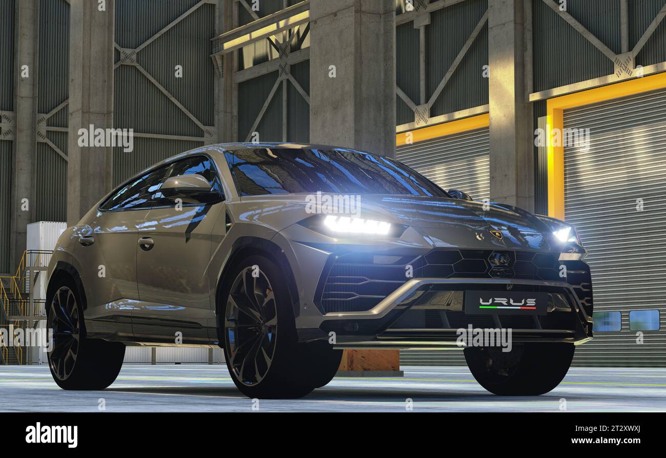 Lamborghini Urus, der neue Super-SUV aus Italien Stockfoto