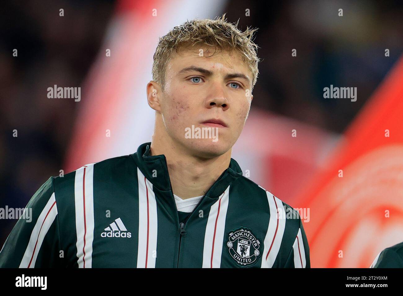 Sheffield, Großbritannien. Oktober 2023. Rasmus Hojlund #11 von Manchester United am 21. Oktober 2023 (Foto: Conor Molloy/News Images) in Sheffield, United Kingdom am 21. Oktober 2023. (Foto: Conor Molloy/News Images/SIPA USA) Credit: SIPA USA/Alamy Live News Stockfoto