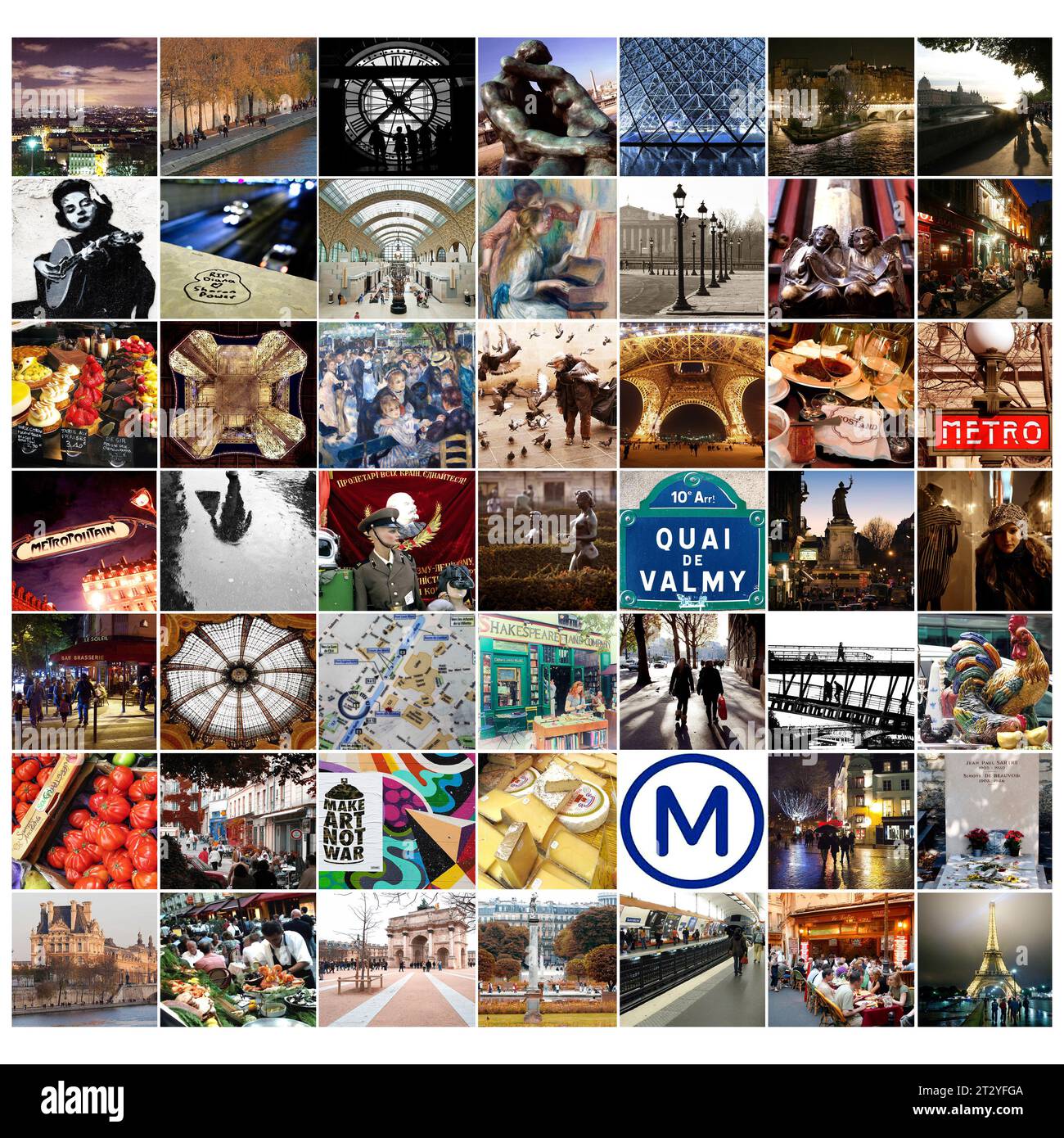 Collage verschiedener Aufnahmen in paris. Frankreich, Paris, 2015 vvbvanbree fotografie Stockfoto