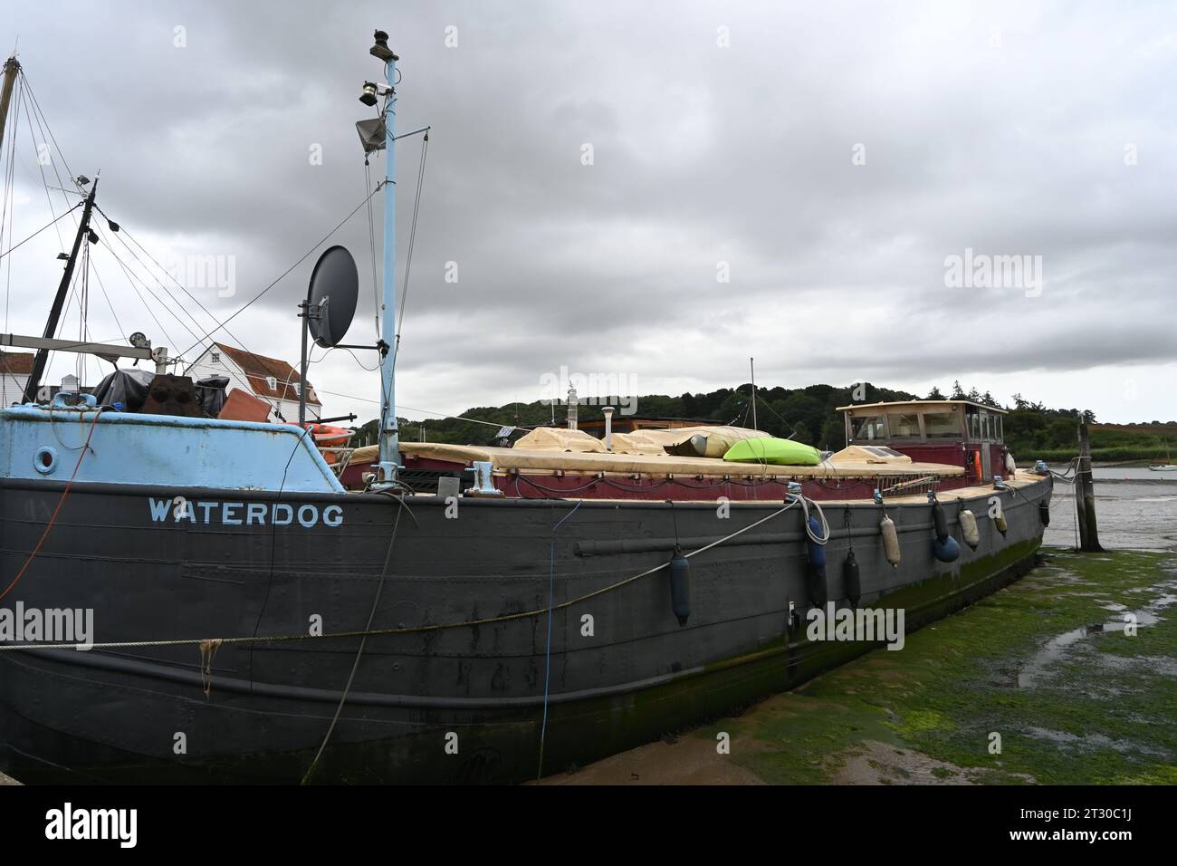 Wasserhund humber Barge, gebaut 1876, woodbridge Stockfoto