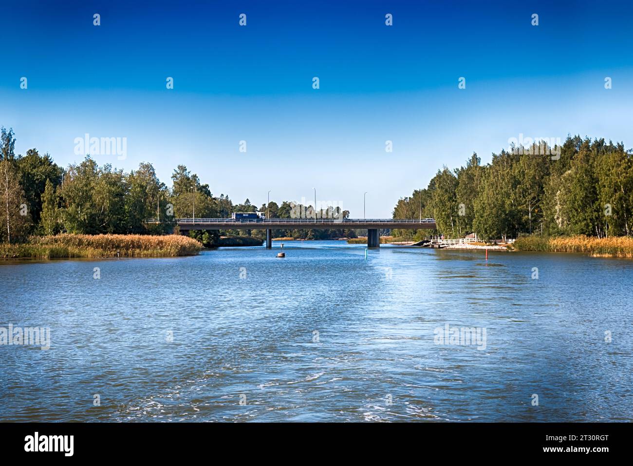 Wunderschöner Archipel rund um Helsinki, die Hauptstadt Finnlands. HDR. Stockfoto