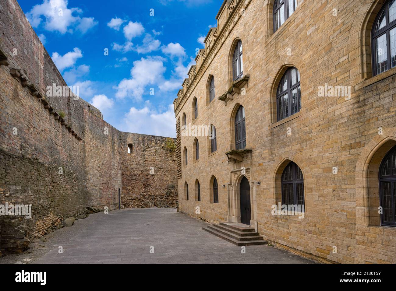 Schloss Hambach bei Neustadt an der Weinstraße, Deutsche Weinstraße, Pfalz, Rheinland-Pfalz, Deutschland, Europa Stockfoto