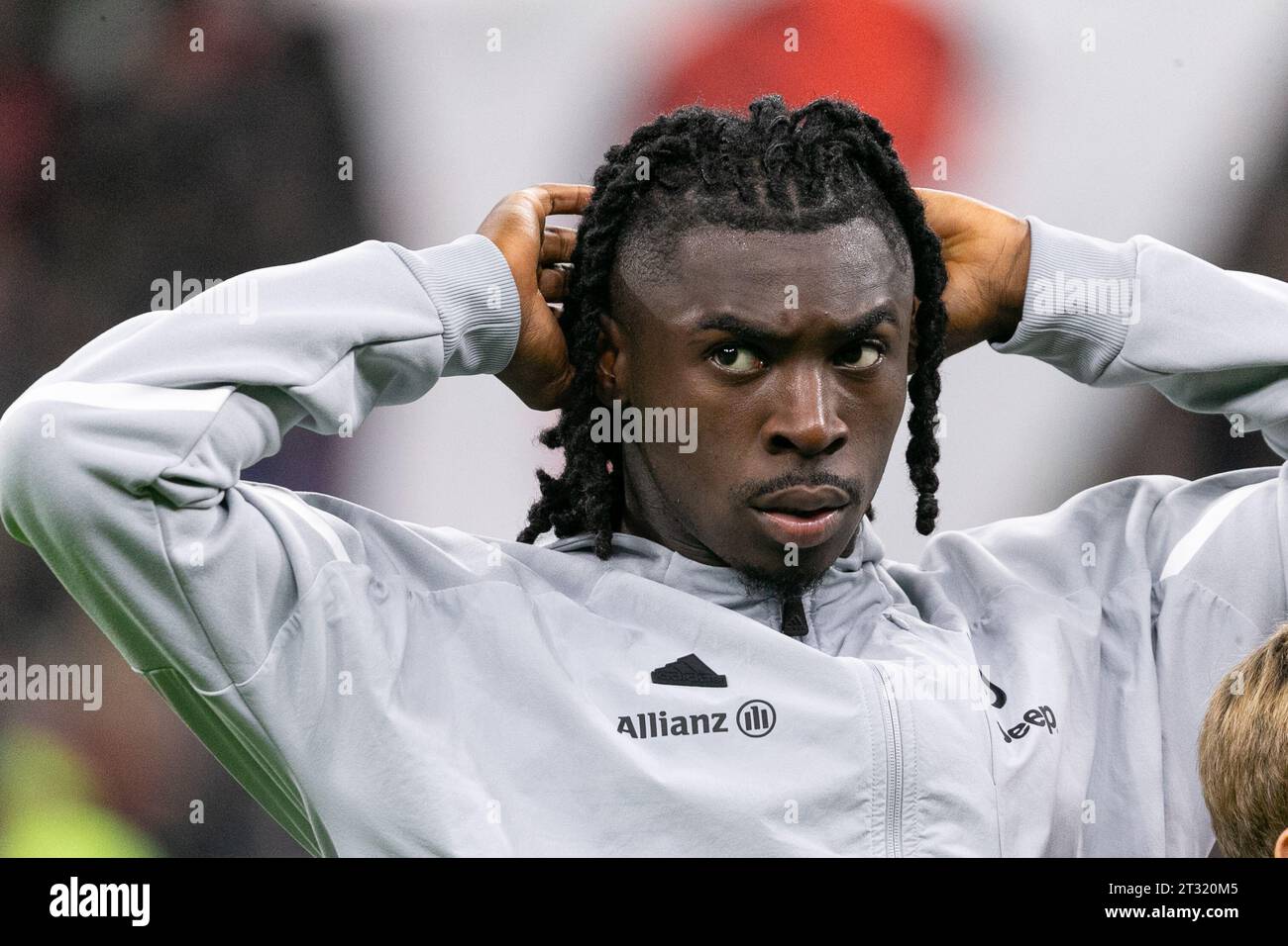 Mailand, Italien - 22. oktober 2023 - Mailand-Juventus Serie A - moise kean juventus fc Credit: Kines Milano/Alamy Live News Stockfoto